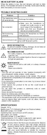 Preview for 4 page of Muse M-268 BT User Manual