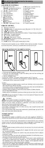 Предварительный просмотр 3 страницы Muse M-692 BTC User Manual