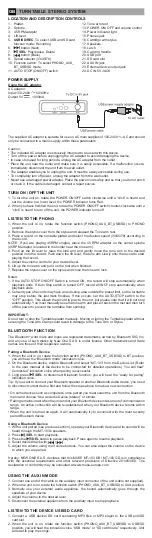 Preview for 2 page of Muse MT-103 DB User Manual