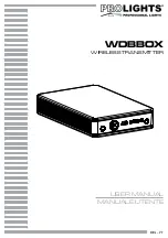 Music & Lights ProLights WDBBOX User Manual предпросмотр