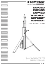 Preview for 1 page of Music & Lights PROTRUSS EXP350 User Manual