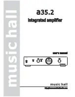 MUSIC HALL A35.2 User Manual предпросмотр