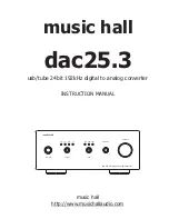 MUSIC HALL dac25.3 Instruction Manual предпросмотр