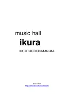 MUSIC HALL ikura Instruction Manual preview