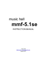 Предварительный просмотр 1 страницы MUSIC HALL mmf-5.1se Instruction Manual