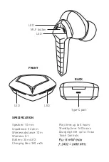 Preview for 2 page of Music Hero MHTWSVENOMBTK Manual