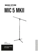 music store MIC 5 MKII User Manual preview