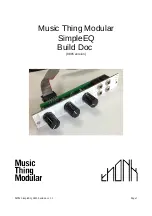 Preview for 1 page of Music Thing Modular SimpleEQ Build Documentation