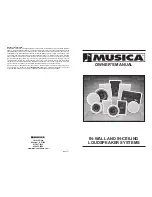 Musica 21A8571 Owner'S Manual preview