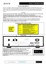 Предварительный просмотр 3 страницы Musical Fidelity A5.5 Instructions For Use Manual