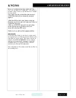 Preview for 21 page of Musical Fidelity KW250S Instructions For Use Manual