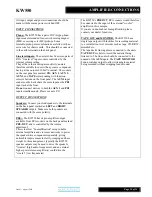 Preview for 10 page of Musical Fidelity KW550 Instructions For Use Manual