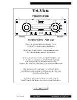 Musical Fidelity kWP Instructions For Use Manual preview