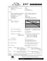 Preview for 11 page of Musical Fidelity kWP Instructions For Use Manual