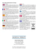 Preview for 4 page of Musical Fidelity LX2-HPA Instruction Manual