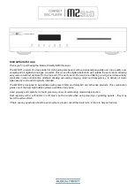 Preview for 1 page of Musical Fidelity M2SCD Manual