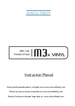 Musical Fidelity M3X VINYL Instruction Manual предпросмотр