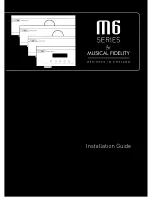 Preview for 1 page of Musical Fidelity M6 series Installation Manual