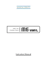 Musical Fidelity M6 VINYL Instruction Manual предпросмотр