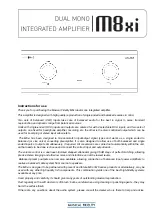 Предварительный просмотр 2 страницы Musical Fidelity M8 Series Installation Manual