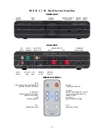 Preview for 3 page of Musical Fidelity MERLIN Manual