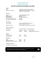 Preview for 3 page of Musical Fidelity MX-HPA User Manual