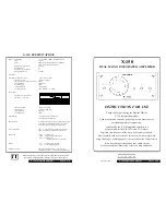 Preview for 1 page of Musical Fidelity X-150 Instructions For Use