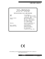 Preview for 8 page of Musical Fidelity X-P100 Instructions For Use Manual