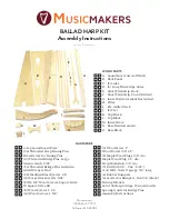 Musicmakers BALLAD HARP KIT Assembly Instructions Manual preview