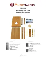 Musicmakers DELUXE THUMB PIANO KIT Assembly Instructions Manual preview