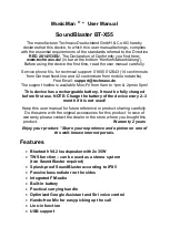 Preview for 1 page of MusicMan SoundBlaster BT-X55 User Manual