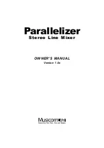 Musicom Lab Parallelizer Owner'S Manual preview