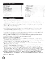 Preview for 2 page of Muskoka 25-1000-001 Use And Care Manual