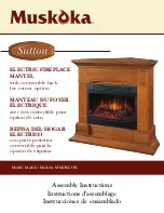 Muskoka Electric Fireplace Mantel MM281COK Assembly Instructions Manual preview