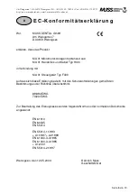 Preview for 8 page of Muss Dental MA 31 Operation Instructions Manual