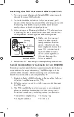 Preview for 10 page of Mustang Survival MD2010 Owner'S Manual