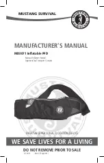 Mustang Survival MD3071 Manufacturer'S Manual preview