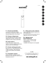 Предварительный просмотр 1 страницы Mustang 324298 Manual