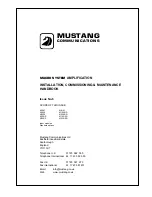 Mustang M/8M Installation And Maintenance Manual preview