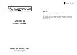 Preview for 1 page of Mustang MTB/Cross Operating Instructions Manual