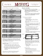 Preview for 1 page of Mustang MV-TILT2 Manual