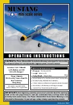 Mustang PH021 Operating Informations preview