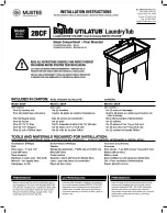 Mustee Bigtub Utilatub 28CF Quick Start Manual preview