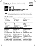 Preview for 1 page of Mustee DuraWall 732 Installation Instructions Manual