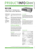 Предварительный просмотр 2 страницы Mustek DVD V520 Datasheet