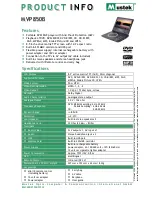 Mustek MVP850B User Manual preview