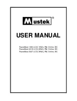 Mustek PowerMust 1090 User Manual предпросмотр