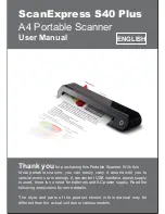 Mustek ScanExpress S40 Plus User Manual preview