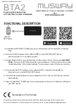 Preview for 2 page of Musway BTA2 Manual