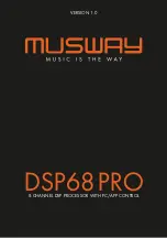 Предварительный просмотр 1 страницы Musway DSP68PRO Manual